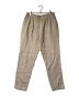 evam eva（エヴァムエヴァ）の古着「raising linen easy tuck pants」｜ベージュ