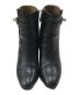 HERMES (エルメス) ケリー ショート レザー ブーツ ブラック サイズ:SIZE 38 1/2：102000円