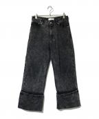 ADRERアドラー）の古着「Role up vintage denim」｜ブラック