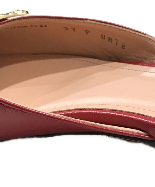 BALLY（バリー）BALLY (バリー) レザーミュール レッド サイズ:37の古着・服飾アイテム