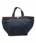 Herve Chapelierエルベシャプリエ）の古着「舟形トートバッグ」｜ネイビー