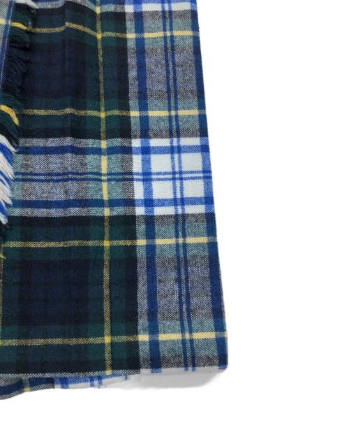 O'NEIL OF DUBLIN（オニールオブダブリン）O'NEIL OF DUBLIN (オニールオブダブリン) ウールブレンドチェックラップスカート グリーン サイズ:36の古着・服飾アイテム