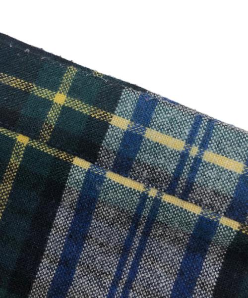 O'NEIL OF DUBLIN（オニールオブダブリン）O'NEIL OF DUBLIN (オニールオブダブリン) ウールブレンドチェックラップスカート グリーン サイズ:36の古着・服飾アイテム