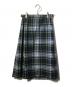 O'NEIL OF DUBLIN（オニールオブダブリン）の古着「ウールブレンドチェックラップスカート」｜グリーン