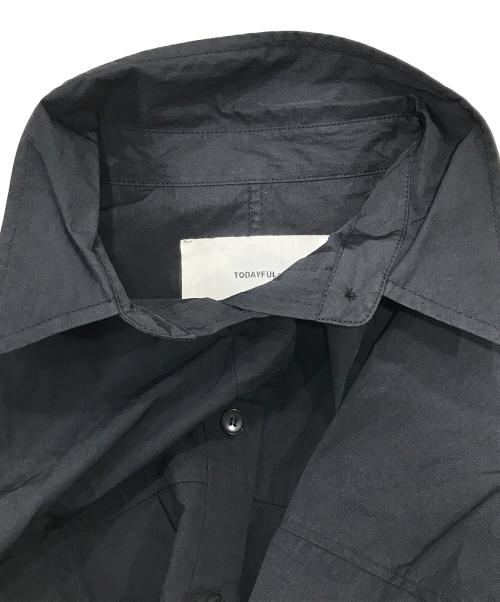 TODAYFUL（トゥデイフル）TODAYFUL (トゥデイフル) Pocket Short Shirt ブラック サイズ:FREEの古着・服飾アイテム