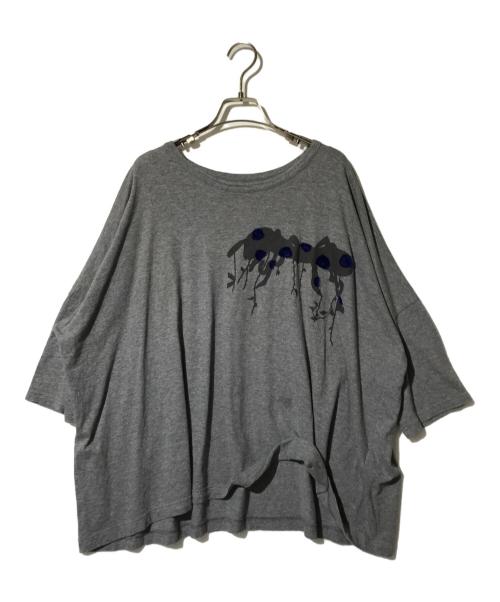 Y's（ワイズ）Y's (ワイズ) プリントTシャツ グレー サイズ:2の古着・服飾アイテム