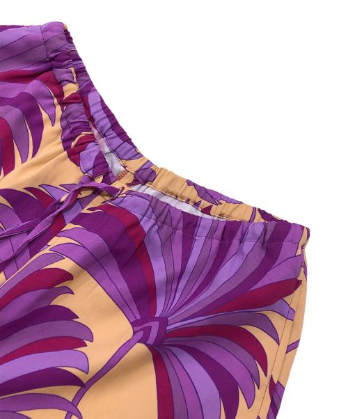 DRIES VAN NOTEN（ドリスヴァンノッテン）DRIES VAN NOTEN (ドリスヴァンノッテン) フラワープリントレーヨンイージーパンツ パープル サイズ:Sの古着・服飾アイテム