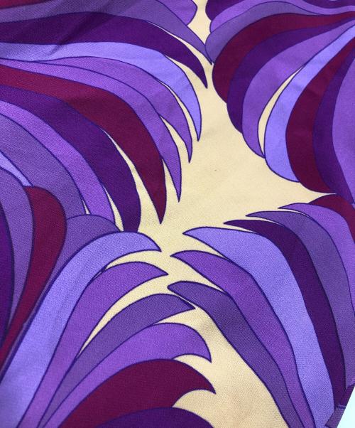 DRIES VAN NOTEN（ドリスヴァンノッテン）DRIES VAN NOTEN (ドリスヴァンノッテン) フラワープリントレーヨンイージーパンツ パープル サイズ:Sの古着・服飾アイテム