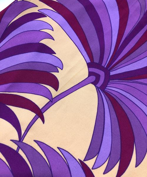 DRIES VAN NOTEN（ドリスヴァンノッテン）DRIES VAN NOTEN (ドリスヴァンノッテン) フラワープリントレーヨンイージーパンツ パープル サイズ:Sの古着・服飾アイテム