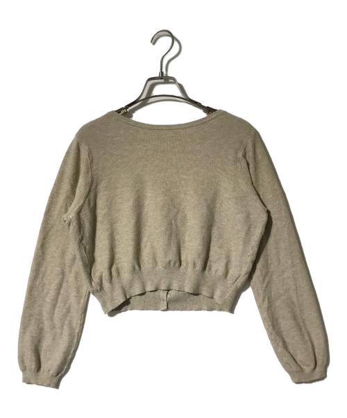 willfully（ウィルフリー）willfully (ウィルフリー) slit tank & seed stitch CD knit ensemble ベージュ サイズ:FREEの古着・服飾アイテム