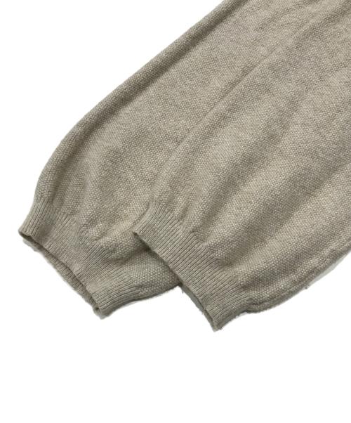 willfully（ウィルフリー）willfully (ウィルフリー) slit tank & seed stitch CD knit ensemble ベージュ サイズ:FREEの古着・服飾アイテム