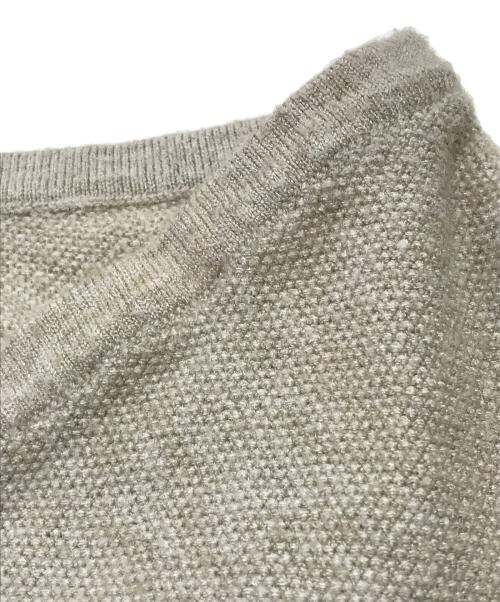 willfully（ウィルフリー）willfully (ウィルフリー) slit tank & seed stitch CD knit ensemble ベージュ サイズ:FREEの古着・服飾アイテム