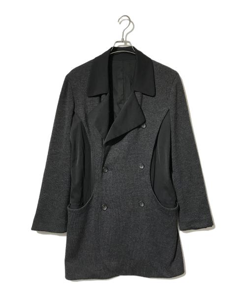 Yohji Yamamoto FEMME（ヨウジヤマモトファム）Yohji Yamamoto FEMME (ヨウジヤマモトファム) 96AW ニット切替デザインジャケット ブラック サイズ:Mの古着・服飾アイテム