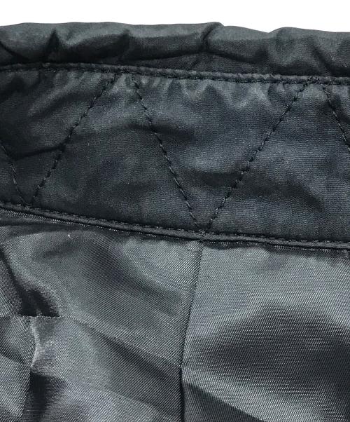 A.A.R（アール）A.A.R (アール) シルク中綿ショートコート ブラック サイズ:Lの古着・服飾アイテム