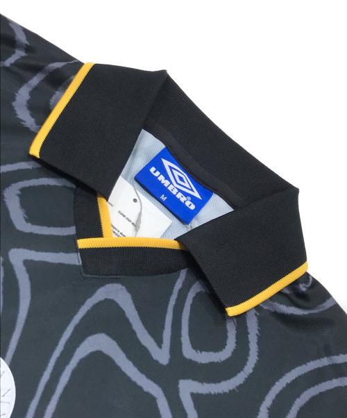 UMBRO（アンブロ）UMBRO (アンブロ) Diaspora Skateboards (ディアスポラスケートボードズ) BAL (バル) SKATEBOARD LS FOOTBALL SHIRT ブラック サイズ:Mの古着・服飾アイテム