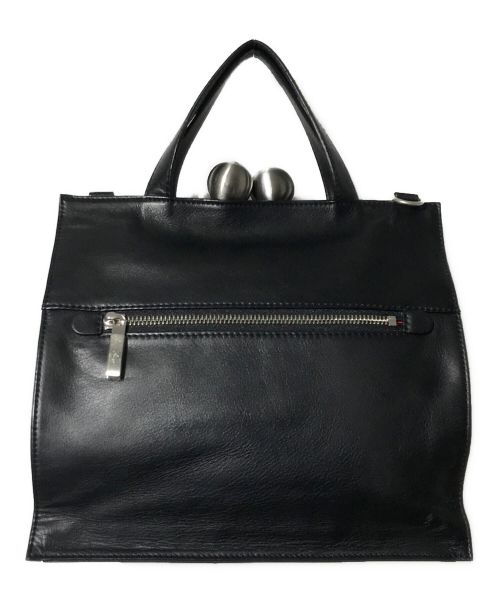 kawa-kawa（カワカワ）kawa-kawa (カワカワ) 2WAYがま口ショルダーバッグ ブラックの古着・服飾アイテム