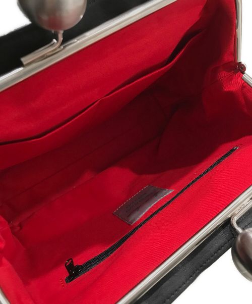 kawa-kawa（カワカワ）kawa-kawa (カワカワ) 2WAYがま口ショルダーバッグ ブラックの古着・服飾アイテム