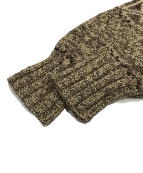 POLO RALPH LAUREN（ポロ・ラルフローレン）POLO RALPH LAUREN (ポロ・ラルフローレン) ウールシルクブレンドノルディックセーター ベージュ サイズ:Mの古着・服飾アイテム