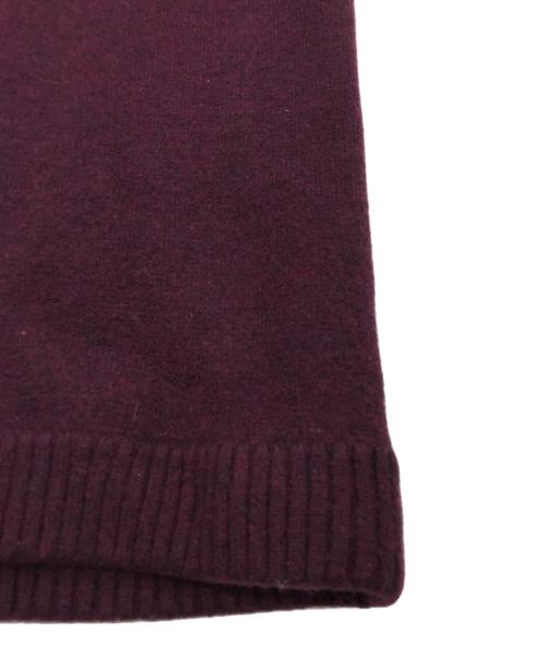 C.C. Filson（フィルソン）C.C. Filson (フィルソン) エルボーパッチ付ウールハイネックニット ボルドー サイズ:Lの古着・服飾アイテム