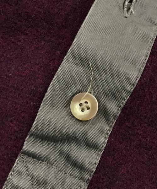 C.C. Filson（フィルソン）C.C. Filson (フィルソン) エルボーパッチ付ウールハイネックニット ボルドー サイズ:Lの古着・服飾アイテム