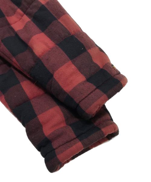 HG（エイチジー）HG (エイチジー) 袖ドッキング 中綿ジャケット ブラック×レッド サイズ:Mの古着・服飾アイテム