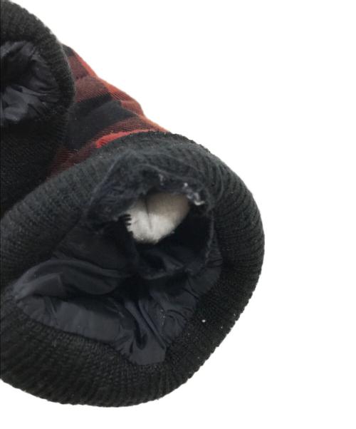 HG（エイチジー）HG (エイチジー) 袖ドッキング 中綿ジャケット ブラック×レッド サイズ:Mの古着・服飾アイテム