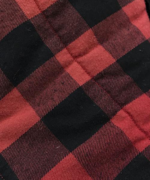 HG（エイチジー）HG (エイチジー) 袖ドッキング 中綿ジャケット ブラック×レッド サイズ:Mの古着・服飾アイテム