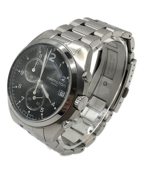 HAMILTON（ハミルトン）HAMILTON (ハミルトン) カーキ パイロット クロノグラフ ブラックの古着・服飾アイテム