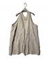 fog linen work（フォグリネンワーク）の古着「リネン バッククロス ジャンパースカート」｜ベージュ