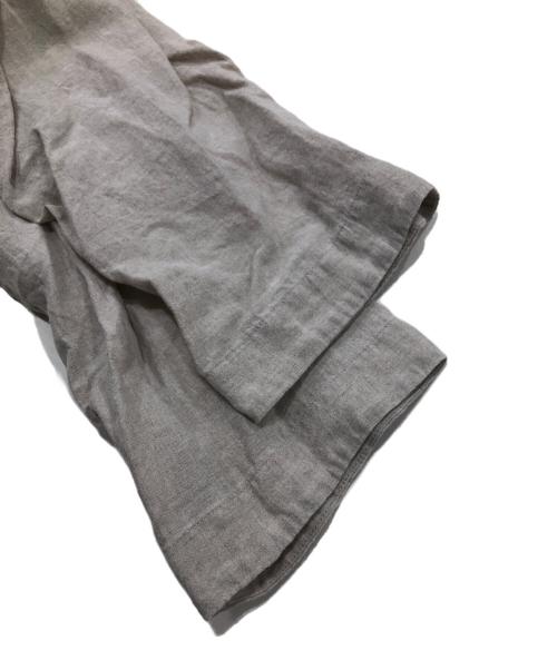 magali（マガリ）magali (マガリ) リネンノーカラーブラウス ベージュ サイズ:不明の古着・服飾アイテム