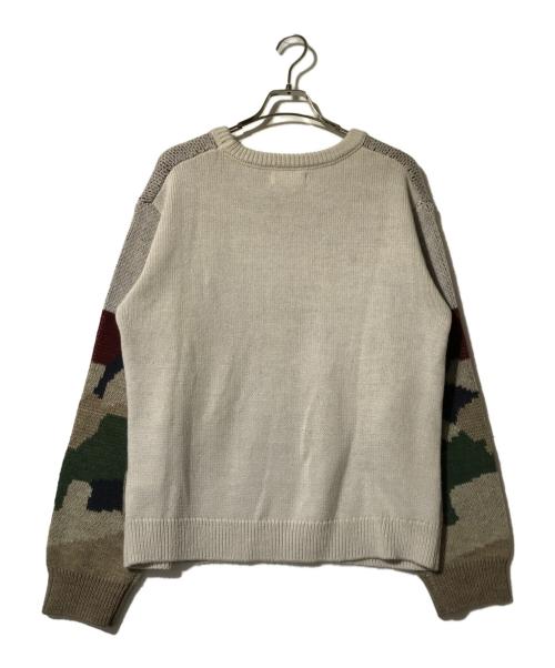WIND AND SEA（ウィンダンシー）WIND AND SEA (ウィンダンシー) JACQUARD SWEATER ベージュ サイズ:Mの古着・服飾アイテム