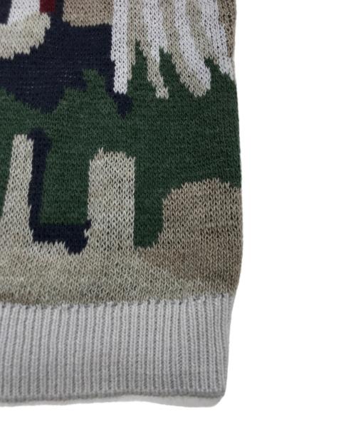 WIND AND SEA（ウィンダンシー）WIND AND SEA (ウィンダンシー) JACQUARD SWEATER ベージュ サイズ:Mの古着・服飾アイテム