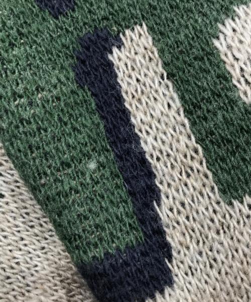WIND AND SEA（ウィンダンシー）WIND AND SEA (ウィンダンシー) JACQUARD SWEATER ベージュ サイズ:Mの古着・服飾アイテム