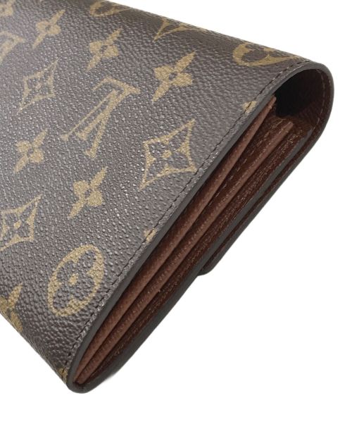 LOUIS VUITTON（ルイ ヴィトン）LOUIS VUITTON (ルイ ヴィトン) 長財布/ポシェット・ポルトモネ クレディ/モノグラム ブラウンの古着・服飾アイテム