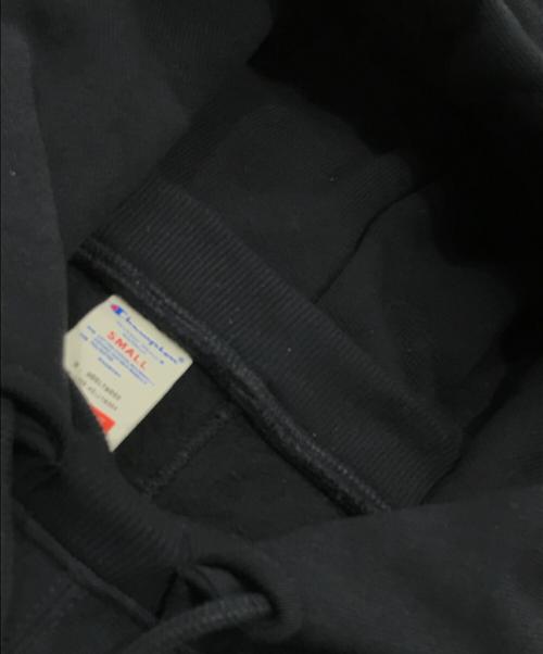 Champion（チャンピオン）Champion (チャンピオン) N.HOOLYWOOD (エヌ ハリウッド) リバースウィーブ フーデッドスウェットシャツ ブラック サイズ:Sの古着・服飾アイテム