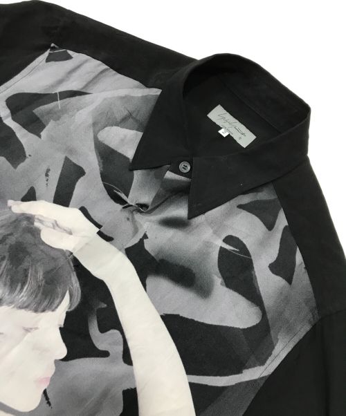 Yohji Yamamoto pour homme（ヨウジヤマモト プールオム）Yohji Yamamoto pour homme (ヨウジヤマモト プールオム) LADY DESIGN LONG BLOUSE ブラック サイズ:2の古着・服飾アイテム