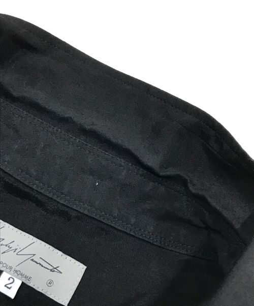 Yohji Yamamoto pour homme（ヨウジヤマモト プールオム）Yohji Yamamoto pour homme (ヨウジヤマモト プールオム) LADY DESIGN LONG BLOUSE ブラック サイズ:2の古着・服飾アイテム