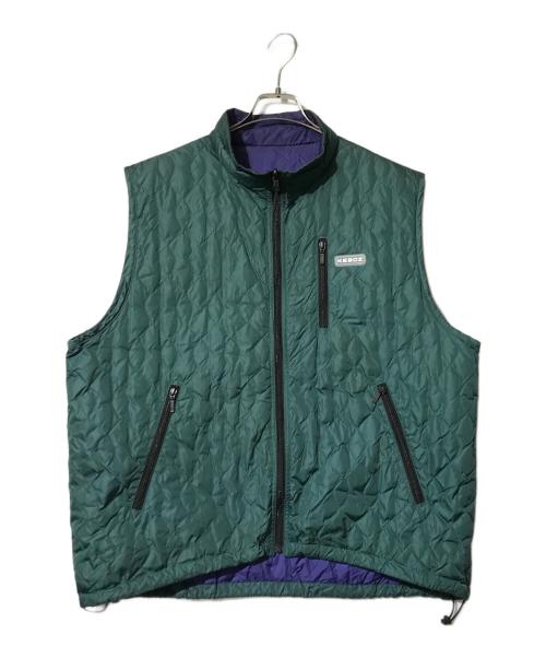 NANGA（ナンガ）NANGA (ナンガ) KEBOZ (ケボズ) REVERSIBLE DOWN VEST グリーン サイズ:Mの古着・服飾アイテム