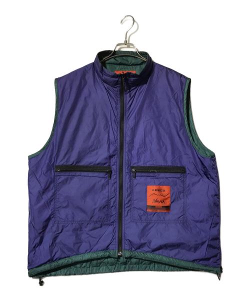 NANGA（ナンガ）NANGA (ナンガ) KEBOZ (ケボズ) REVERSIBLE DOWN VEST グリーン サイズ:Mの古着・服飾アイテム
