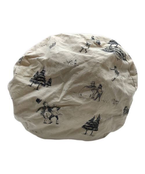 R&D.M.Co-OLDMAN'S TAILOR（オールドマンズテイラー）R&D.M.Co-OLDMAN'S TAILOR (オールドマンズテイラー) プリント巾着バッグ アイボリーの古着・服飾アイテム