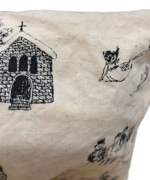 R&D.M.Co-OLDMAN'S TAILOR（オールドマンズテイラー）R&D.M.Co-OLDMAN'S TAILOR (オールドマンズテイラー) プリント巾着バッグ アイボリーの古着・服飾アイテム