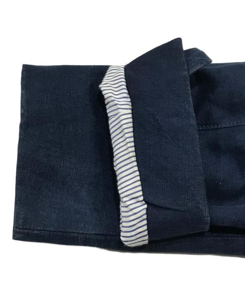 OFFICINE GENERALE（オフィシンジェネラル）OFFICINE GENERALE (オフィシンジェネラル) リネンコットン3Ｂジャケット ネイビー サイズ:46の古着・服飾アイテム