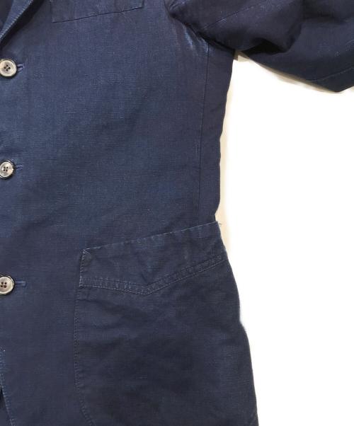 OFFICINE GENERALE（オフィシンジェネラル）OFFICINE GENERALE (オフィシンジェネラル) リネンコットン3Ｂジャケット ネイビー サイズ:46の古着・服飾アイテム