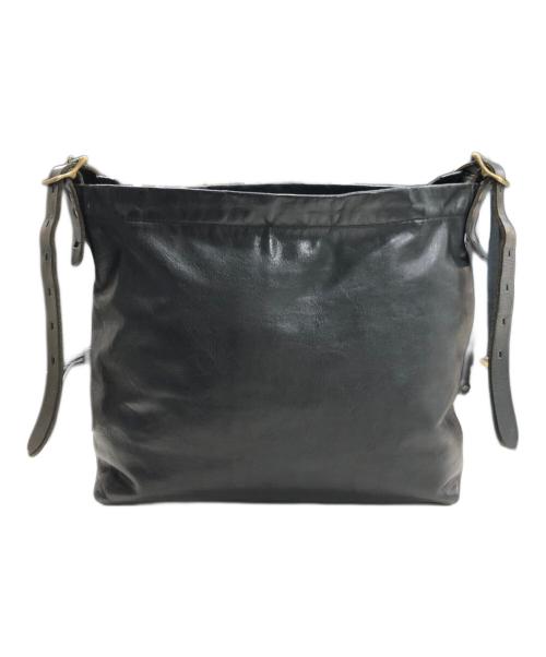 SLOW（スロウ）SLOW (スロウ) レザーショルダーバッグ ブラックの古着・服飾アイテム