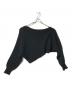 ALEXANDER WANG (アレキサンダー・ワン) アシンメトリーワイドニット ブラック サイズ:Ｓ：7000円