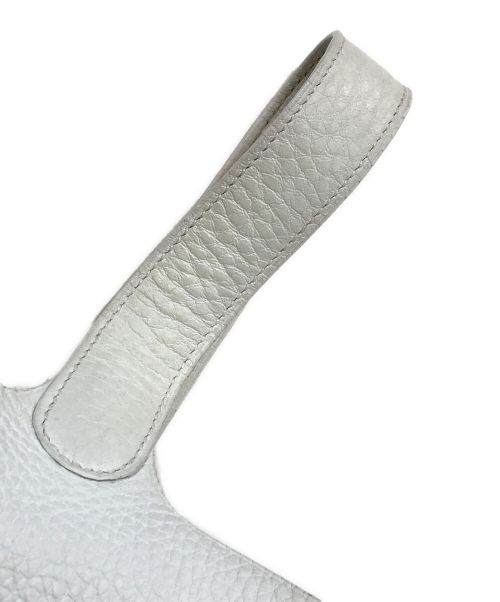 HERMES（エルメス）HERMES (エルメス) ピコタンPM-ハンドバッグ ホワイトの古着・服飾アイテム