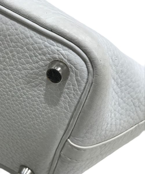 HERMES（エルメス）HERMES (エルメス) ピコタンPM-ハンドバッグ ホワイトの古着・服飾アイテム