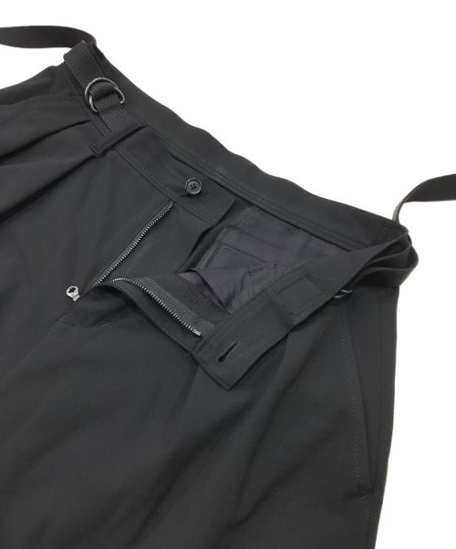 SHAREEF（シャリーフ）SHAREEF (シャリーフ) ベルテッドタックパンツ ブラック サイズ:1の古着・服飾アイテム