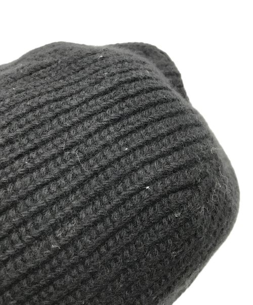 CELINE（セリーヌ）CELINE (セリーヌ) エンブロイダリーニットキャップ ブラックの古着・服飾アイテム