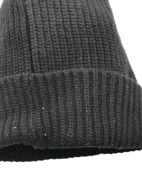 CELINE（セリーヌ）CELINE (セリーヌ) エンブロイダリーニットキャップ ブラックの古着・服飾アイテム